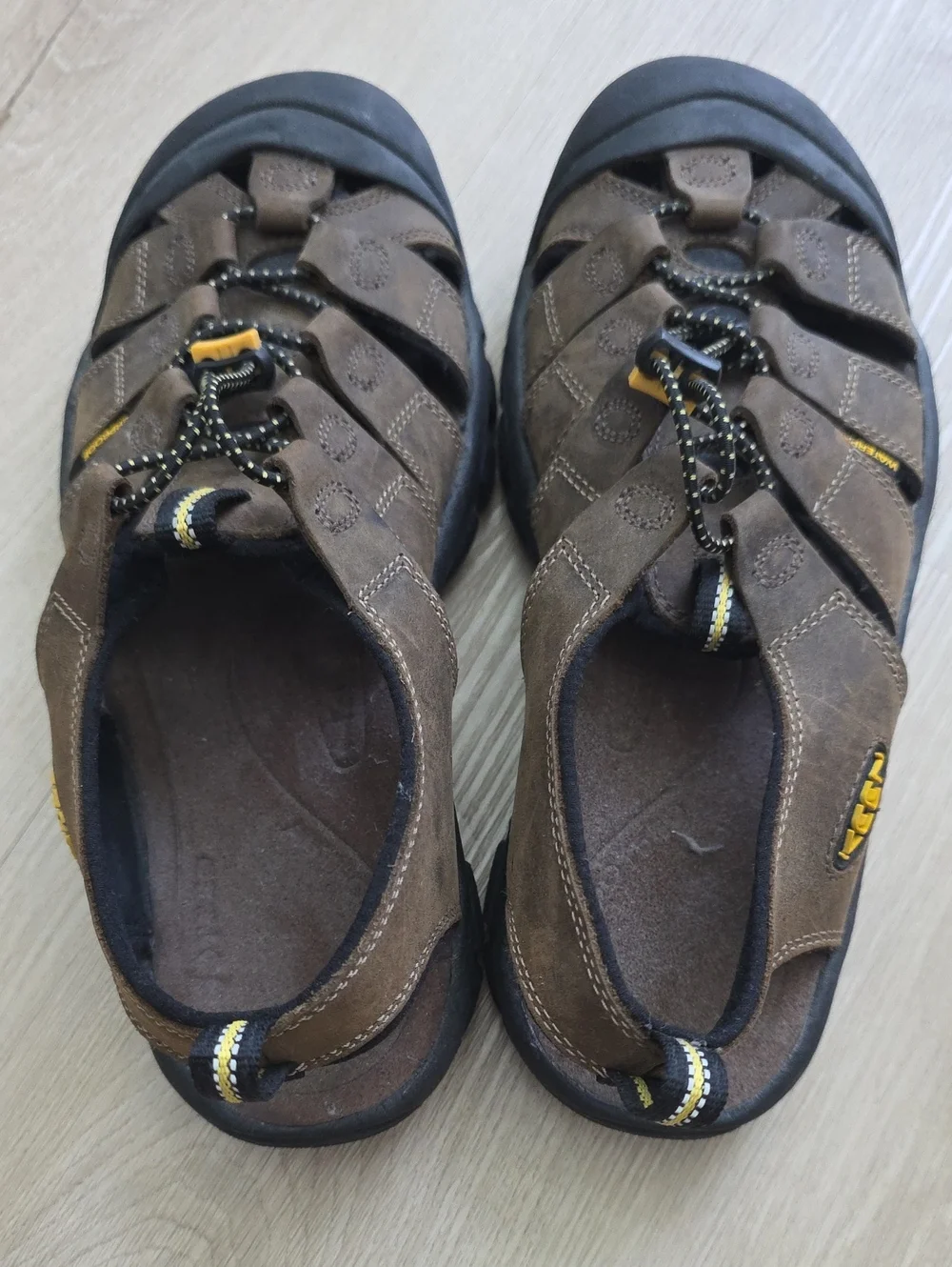KEEN Newport Waterproof Leather Hiking Sandals Brown